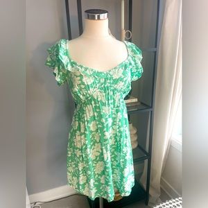 BILLABONG GREEN FLORAL DRESS